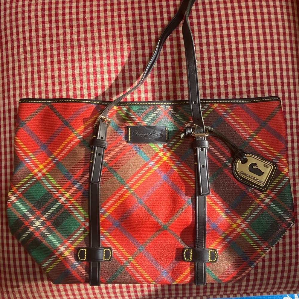 VINTAGE DOONEY & BOURKE Plaid Tartan Shoulder Bag Purse